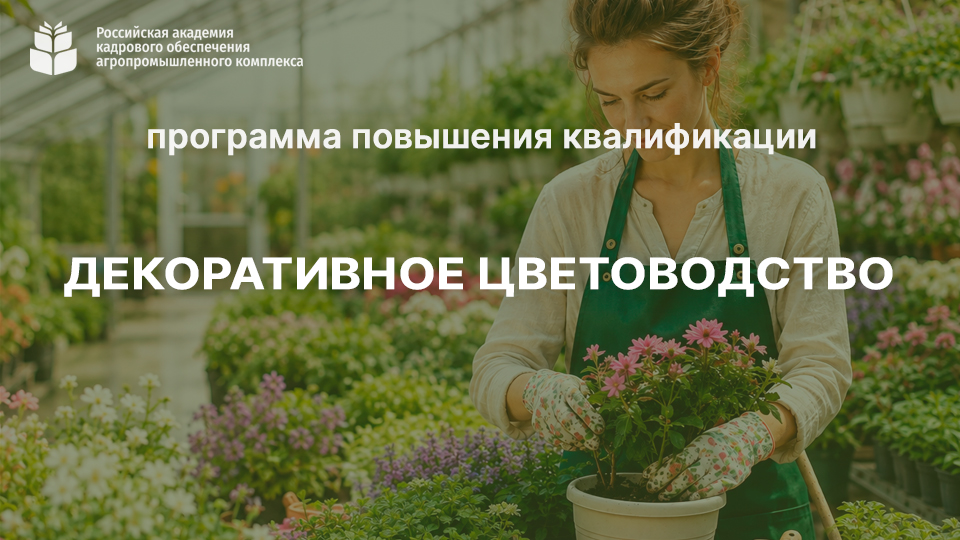 Декоративное цветоводство <br> 21.09-16.10.2026